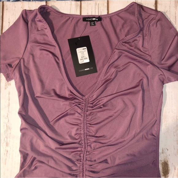 Ruched Dress - Lavender - Picture 6 of 7